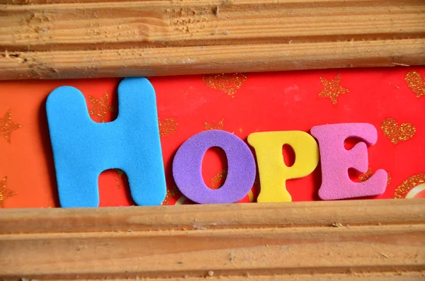 Word hope on abstract — Stock Photo, Image