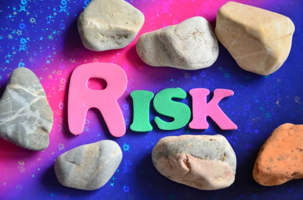 Ordet risk på abstract — Stockfoto