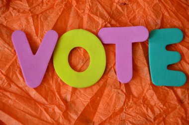 soyut üzerinde kelime oy