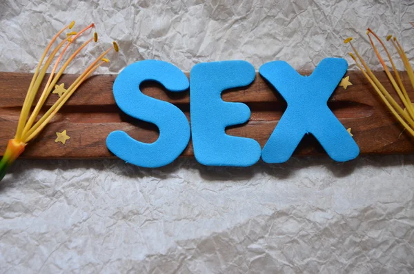 Sana seksiä abstrakti — kuvapankkivalokuva