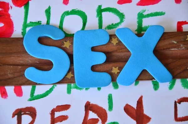 Word sex on abstract — Stock Photo, Image