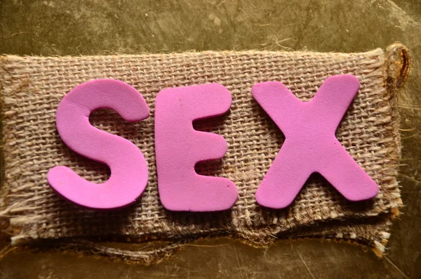 Word sex on abstract — Stock Photo, Image