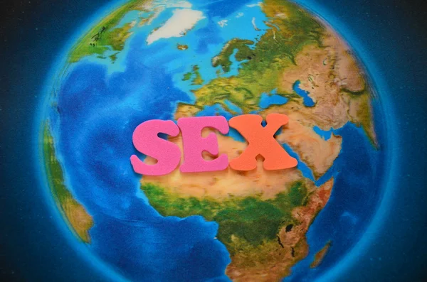 WORD SEX — Stock Photo, Image