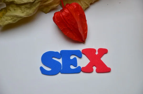 Palabra de sexo — Foto de Stock