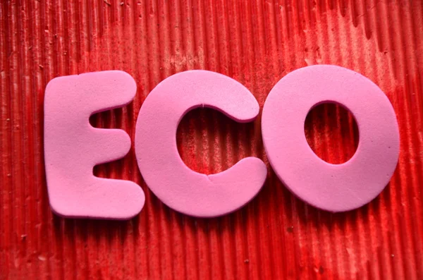 Eco word — Stock Photo, Image