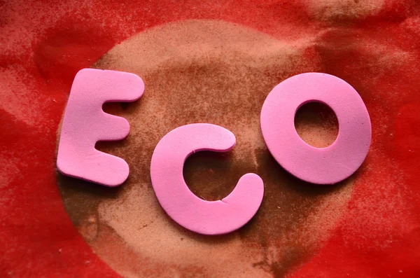 Eco word — Stock Photo, Image