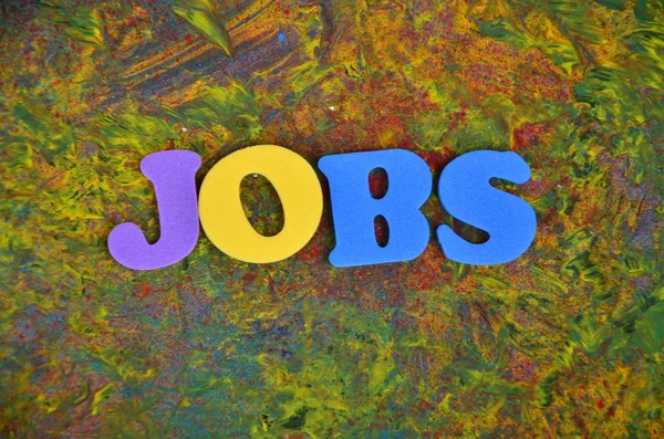 Jobs word — Stock Photo, Image