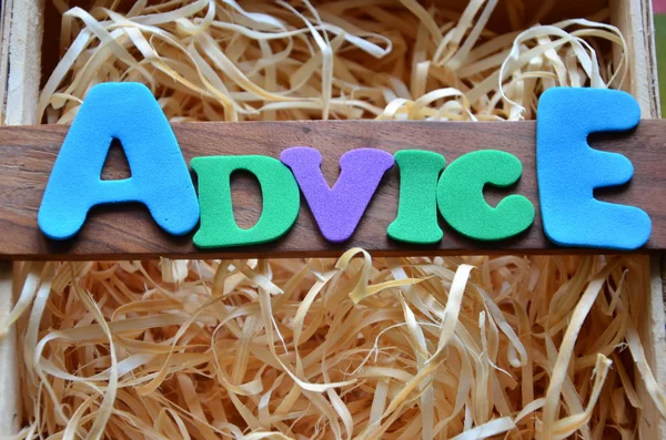 ADVICE — Stock Photo, Image