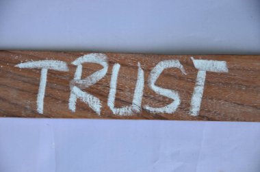 trust word abstract sign
