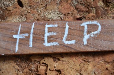 bir arka plan üzerinde Word Yardım