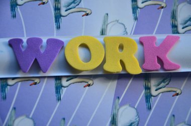 soyut arkaplan üzerine çalışma sözcüğü