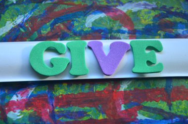 yeşil bir metin ver