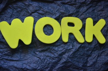 bir arka plan üzerinde kelime çalışması