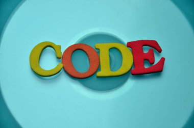 Renkli bir arkaplanda parola