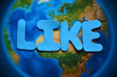 Soyut arkaplandaki gibi bir sözcük