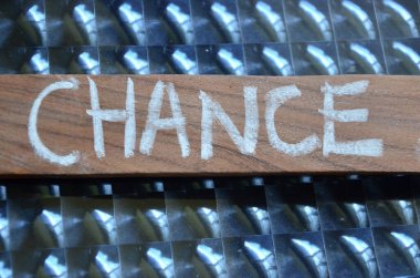 word luck on abstract background