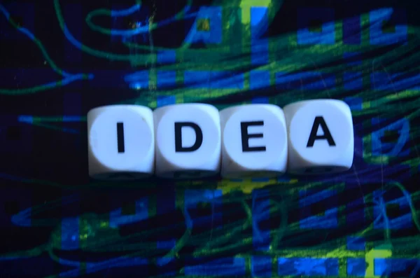 Idea programu Word na kolorowe — Zdjęcie stockowe