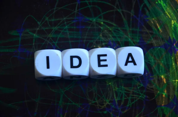 Idea programu Word na kolorowe — Zdjęcie stockowe