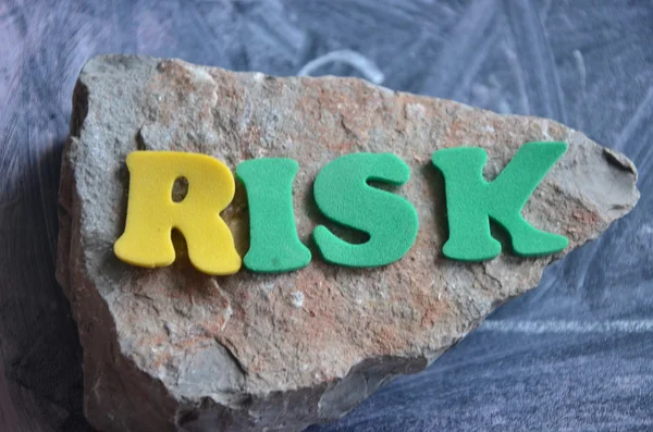 Ordet risk på abstract — Stockfoto