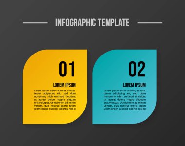 Ticari bilgi şablonu tasarımı. Vektör