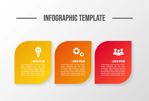 Conceito Infográfico Negócios Com Ícones Vetor — Vetor de Stock