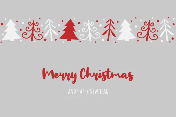 Frohe Weihnachten Und Ein Gutes Neues Jahr Gestaltung Von Weihnachtskarten — Stockvektor