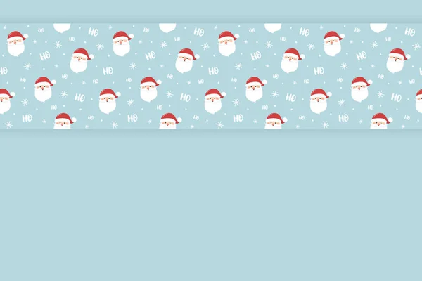 Carte Vide Avec Père Noël Heureux Concept Noël Vecteur — Image vectorielle