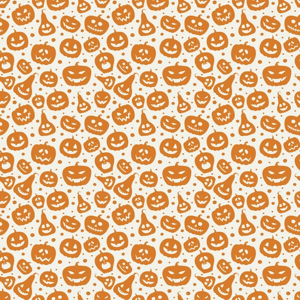 Diseño Patrón Halloween Con Linternas Calabaza Divertidas Vector — Vector de stock