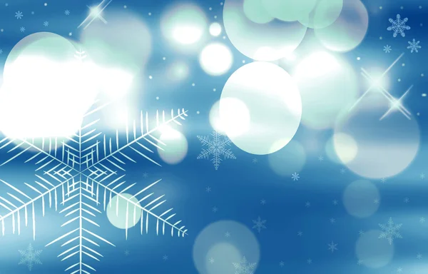 Decorative christmas background with bokeh lights — Stock Photo, Image