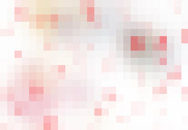 Cyfrowych pikseli mozaika, jasny, czerwony, biały, kolor tła streszczenie — Zdjęcie stockowe