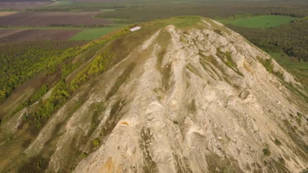 Sisa Sisa Karang Laut Kuno Yang Terdiri Dari Batu Kapur — Stok Video