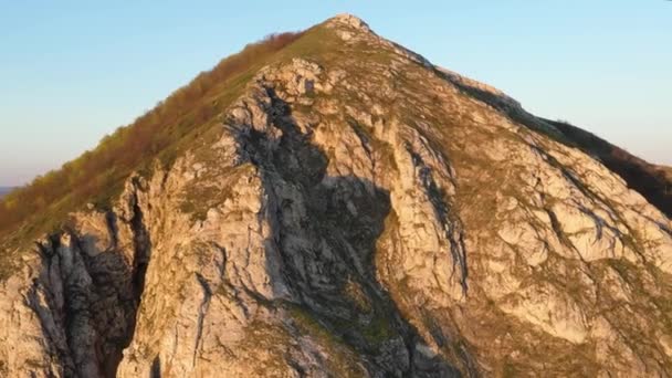 Reste Récif Ancienne Mer Composée Calcaire Shikhan Yuraktau Vue Aérienne — Video