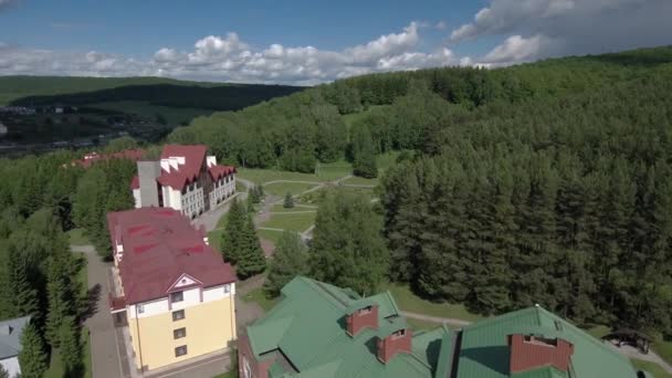 Krasnousolsk Health Resort Territorio Del Sanatorio Edificios Residenciales Médicos Vista — Vídeos de Stock