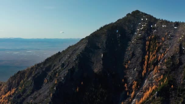 Eastern Sayans Autumn Tunka Valley Early Morning — Stock Video