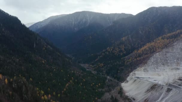 Alrededores Del Lago Baikal Cresta Khamar Daban Garganta Del Río — Vídeos de Stock