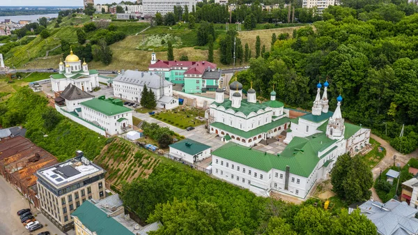 Nizhny Novgorod View Gate Church Andrew First Called Annunciation Monastery — Stock Photo, Image
