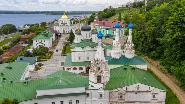 Нижний Новгород Вид Церковь Святого Андрея Первозванного Благовещенский Монастырь Вид — стоковое фото