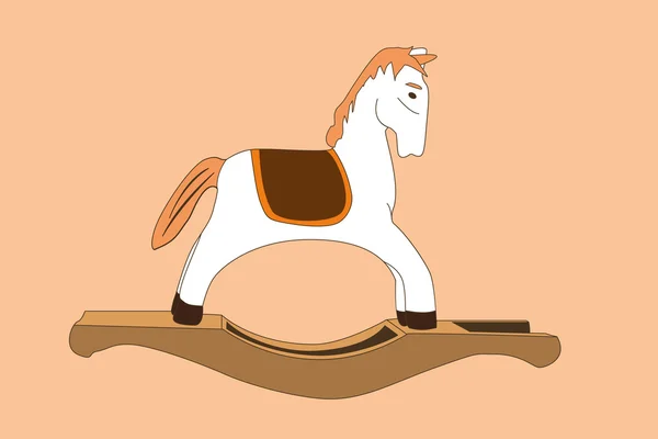 Rocking juguete de caballo — Vector de stock