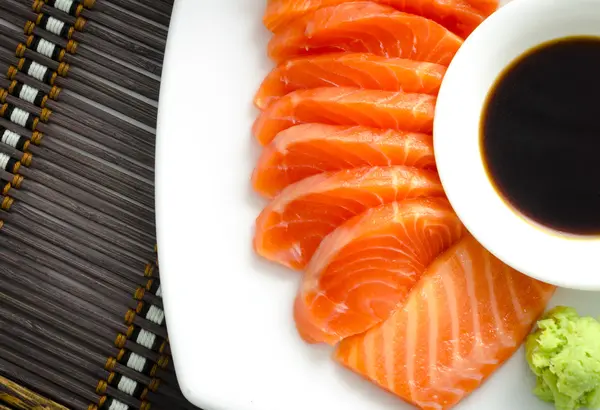 Japans eten sashimi — Stockfoto