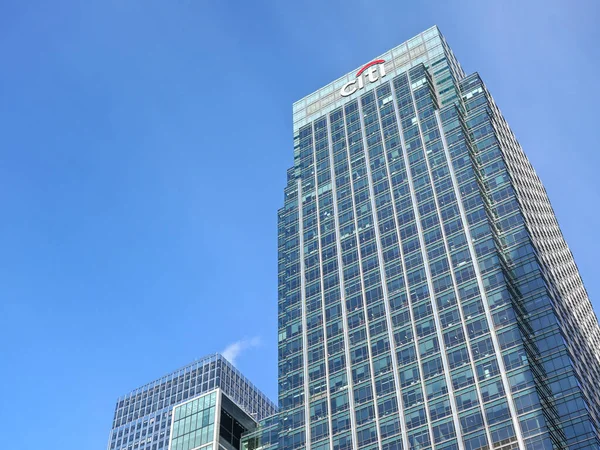 London United Kingdom February 2019 Sun Shines Citi Emea Headquarters — Stock Photo, Image