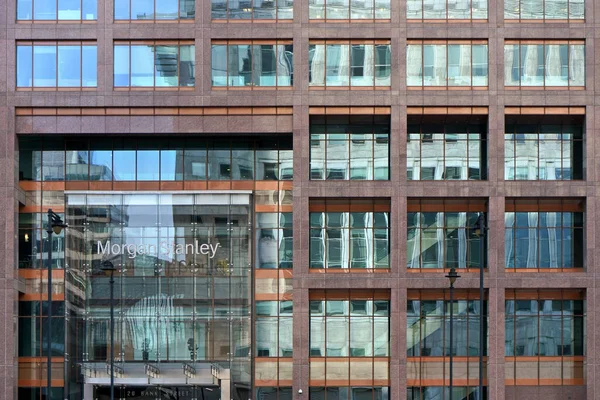 London United Kingdom February 2019 Morgan Stanley Logo Branch Offices — Stock Photo, Image