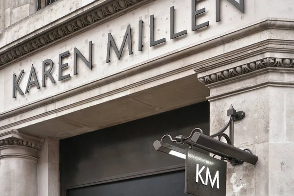 Londres Reino Unido Febrero 2019 Karen Millen Firma Sucursal Regent —  Fotos de Stock