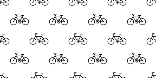 Modèle Icône Vélo Sans Couture Répète Verticalement Horizontalement — Image vectorielle