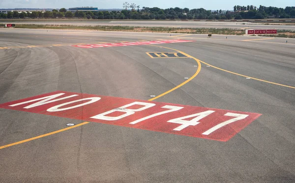 Palma Spain September 2019 Δεν Υπάρχει Κόκκινη Πινακίδα B747 Στο — Φωτογραφία Αρχείου
