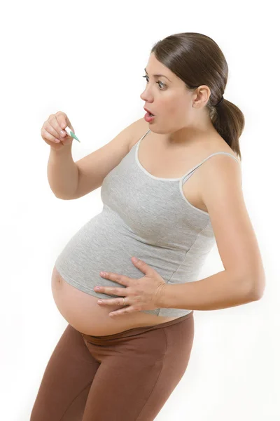 Staring at Thermometer — Stock Photo, Image