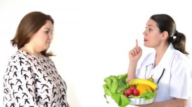 Diyet şişman bir kadın tavsiye doktor