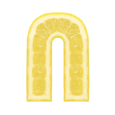 Limon yazı tipi. N harfi