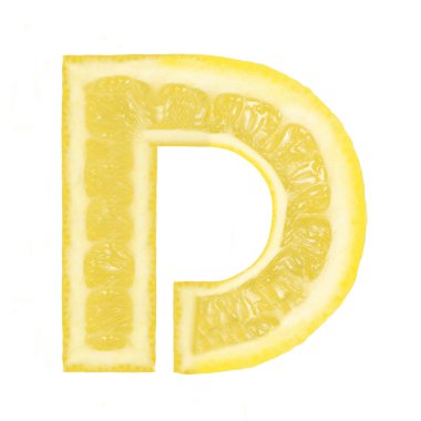 Limon yazı tipi. D harfi