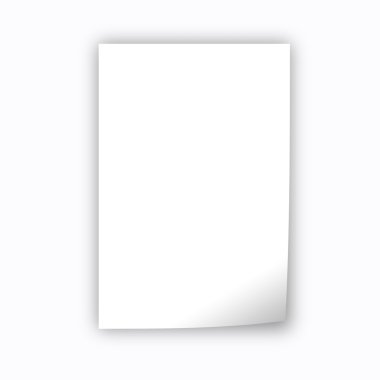 Beyaz kağıdın. Gerçekçi arka plan