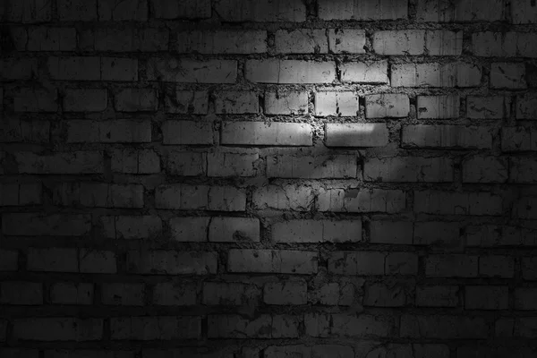 Чорна цегляна стіна для фону — стокове фото